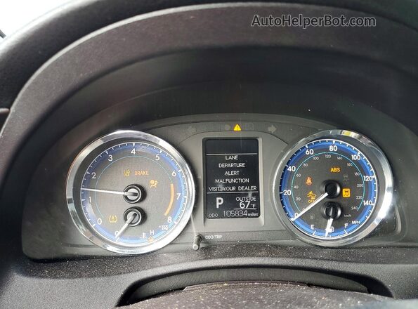 2T1BURHE8KC128769 2019 TOYOTA COROLLA Black Вид щитка приладів