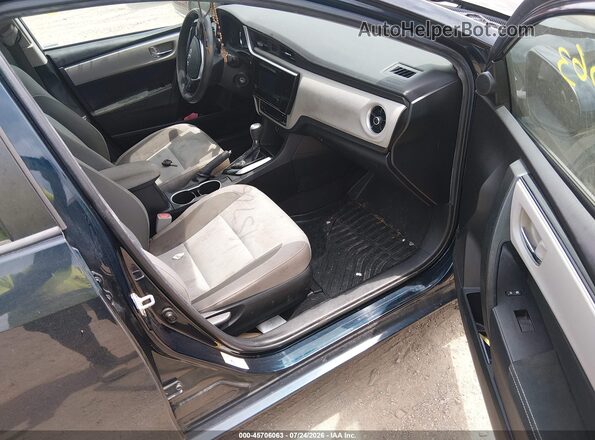 2T1BURHE8KC207424 2019 TOYOTA COROLLA Blue Вид салону спереду