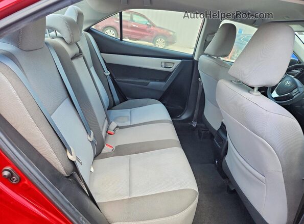 2T1BURHE8KC207729 2019 TOYOTA COROLLA Red Rear seats view