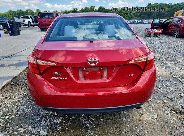 2T1BURHE8KC207729 2019 TOYOTA COROLLA Red Rear view