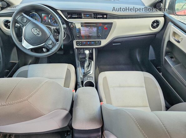 2T1BURHE8KC207729 2019 TOYOTA COROLLA Red Dashboard view