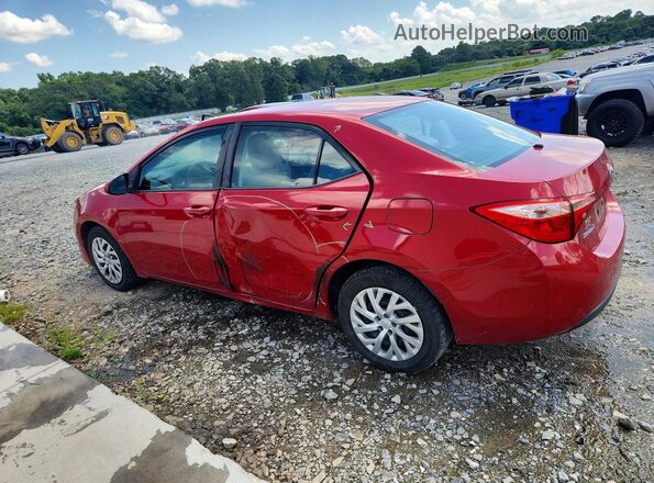 2T1BURHE8KC207729 2019 TOYOTA COROLLA Red Rear left