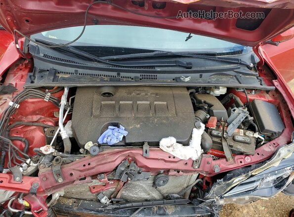 2T1BURHE8KC236034 2019 TOYOTA COROLLA Темно-бордовый Вид задней части салона