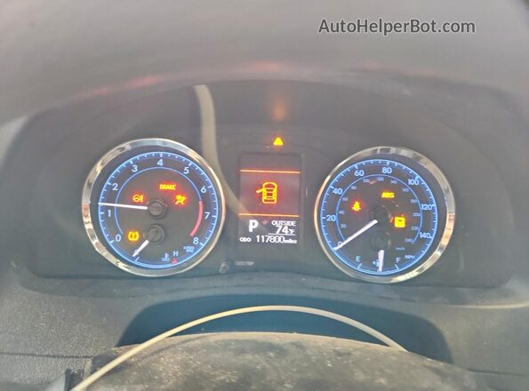 2T1BURHE8KC241508 2019 TOYOTA COROLLA White Instrument cluster view