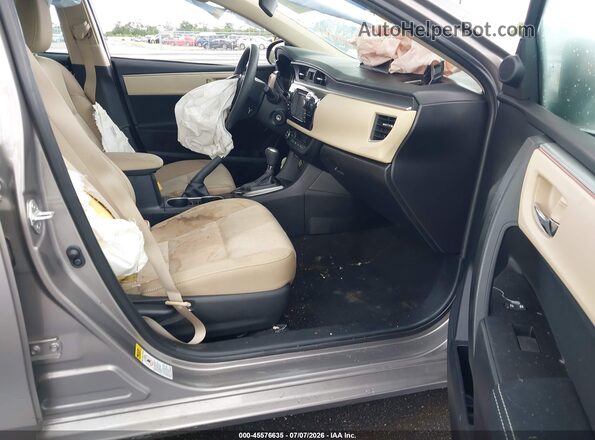 2T1BURHE9GC511983 2016 TOYOTA COROLLA Silver Вид салону спереду