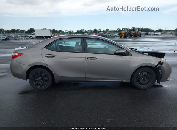 2T1BURHE9GC511983 2016 TOYOTA COROLLA Silver Вид задньої частини салону