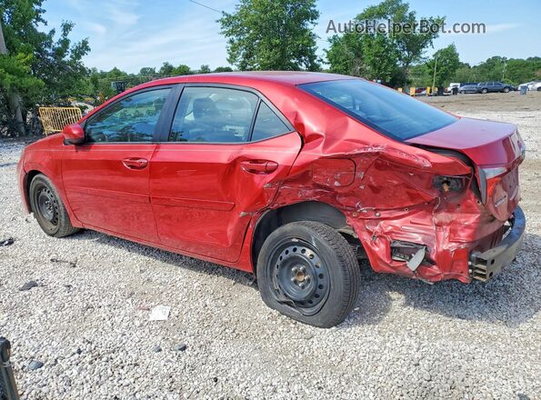 2T1BURHE9GC558849 2016 TOYOTA COROLLA Red Rear left