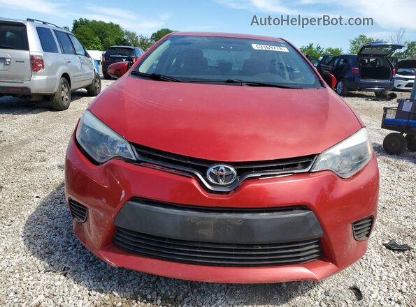 2T1BURHE9GC558849 2016 TOYOTA COROLLA Red Front view
