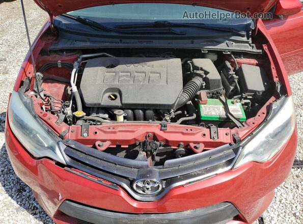 2T1BURHE9GC558849 2016 TOYOTA COROLLA Red Rear interior view