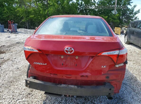 2T1BURHE9GC558849 2016 TOYOTA COROLLA Red Rear view