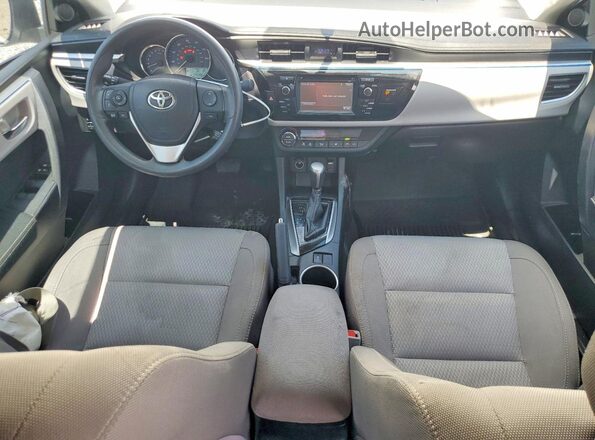2T1BURHE9GC574761 2016 TOYOTA COROLLA Silver Dashboard view
