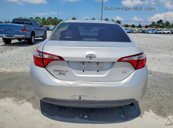 2T1BURHE9GC574761 2016 TOYOTA COROLLA Silver Rear view