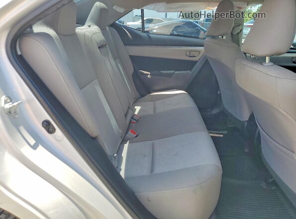 2T1BURHE9GC574761 2016 TOYOTA COROLLA Silver Rear seats view