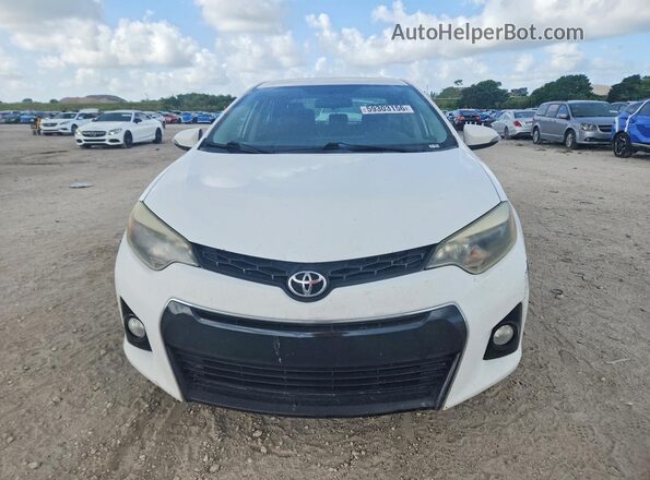 2T1BURHE9GC574808 2016 TOYOTA COROLLA White Вид спереду