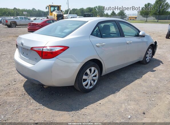 2T1BURHE9GC603272 2016 TOYOTA COROLLA Silver Հետևի աջ