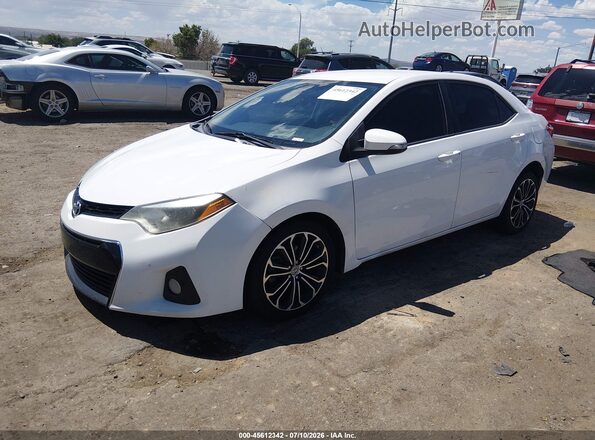 2T1BURHE9GC608763 2016 TOYOTA COROLLA Белый Передняя левая четверть