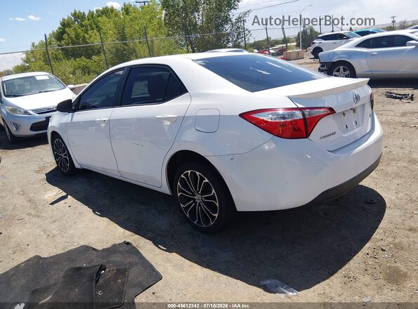 2T1BURHE9GC608763 2016 TOYOTA COROLLA Белый Задняя левая четверть
