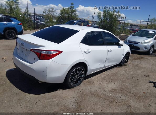 2T1BURHE9GC608763 2016 TOYOTA COROLLA Белый Задняя правая четверть