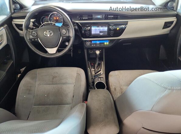 2T1BURHE9GC613042 2016 TOYOTA COROLLA Gray Առջևի վահանակի տեսք