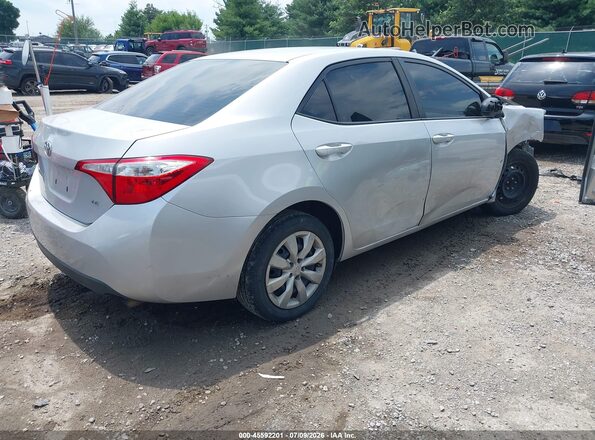 2T1BURHE9GC626308 2016 TOYOTA COROLLA Silver Trasero derecho