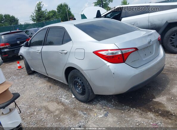 2T1BURHE9GC626308 2016 TOYOTA COROLLA Silver Trasero izquierdo