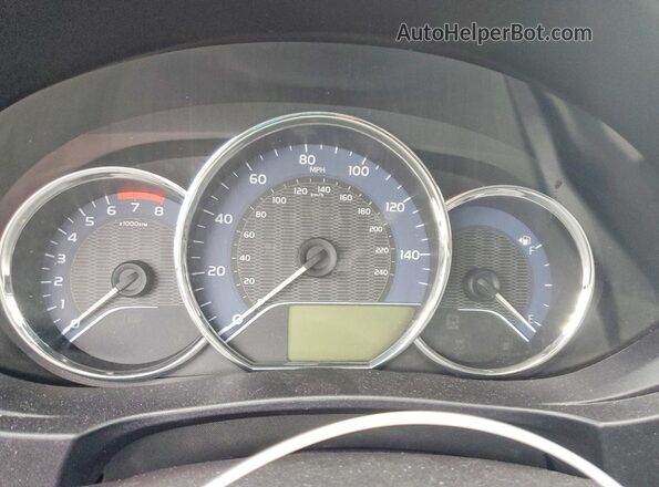 2T1BURHE9GC627491 2016 TOYOTA COROLLA Black Instrument cluster view