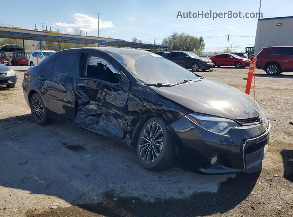 2T1BURHE9GC641021 2016 TOYOTA COROLLA Black Przód prawy