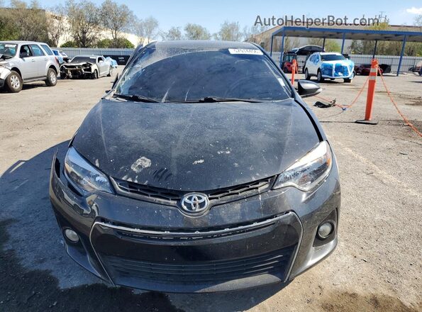 2T1BURHE9GC641021 2016 TOYOTA COROLLA Black Widok z przodu