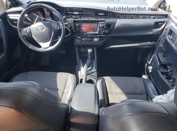 2T1BURHE9GC641021 2016 TOYOTA COROLLA Black Widok deski rozdzielczej