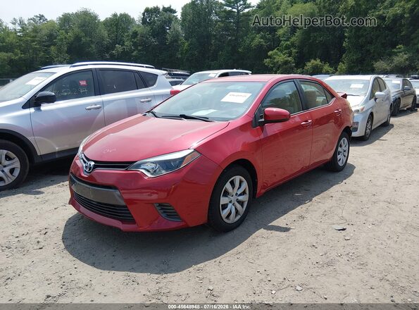 2T1BURHE9GC662676 2016 TOYOTA COROLLA Красный Передняя левая четверть