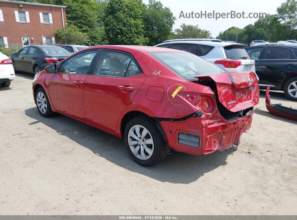 2T1BURHE9GC662676 2016 TOYOTA COROLLA Красный Задняя левая четверть