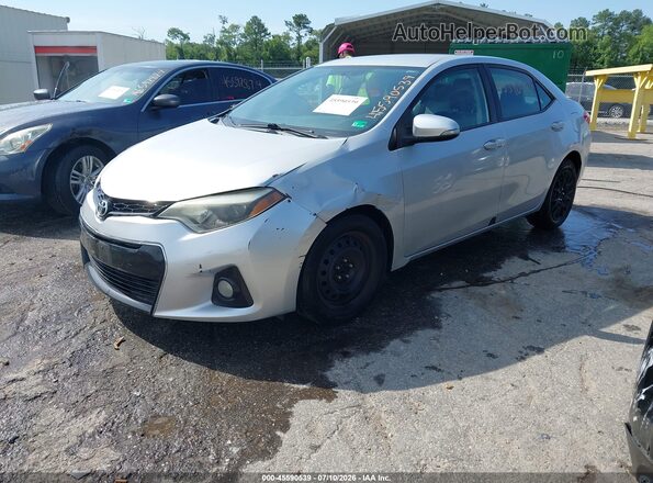 2T1BURHE9GC685178 2016 TOYOTA COROLLA Silver წინა მარცხენა ხედი სამი მეოთხედიდან