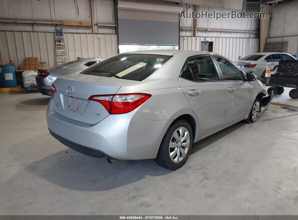 2T1BURHE9GC696312 2016 TOYOTA COROLLA Silver Tył prawy