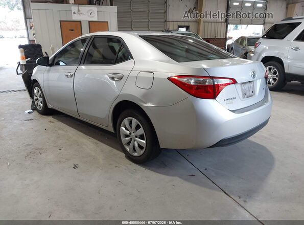 2T1BURHE9GC696312 2016 TOYOTA COROLLA Silver Tył lewy