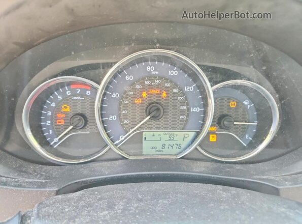 2T1BURHE9GC713156 2016 TOYOTA COROLLA Black Widok zestawu wskaźników