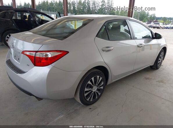 2T1BURHE9GC717434 2016 TOYOTA COROLLA Silver Tył prawy