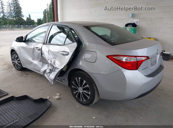 2T1BURHE9GC717434 2016 TOYOTA COROLLA Silver Tył lewy