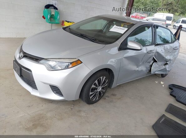 2T1BURHE9GC717434 2016 TOYOTA COROLLA Silver Przód lewy