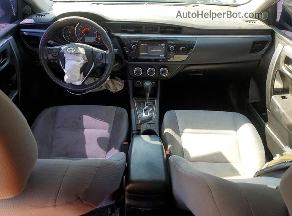 2T1BURHE9GC726019 2016 TOYOTA COROLLA Серебряный Вид панели приборов