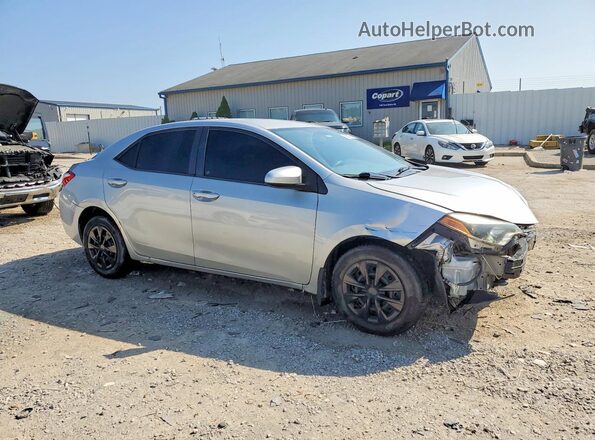 2T1BURHE9GC726019 2016 TOYOTA COROLLA Серебряный Передняя правая четверть