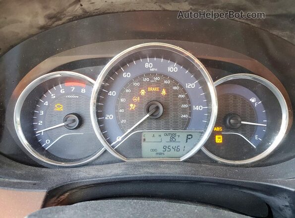 2T1BURHE9GC726019 2016 TOYOTA COROLLA Серебряный Вид щитка приборов