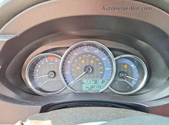 2T1BURHE9GC739210 2016 TOYOTA COROLLA Black Սարքավորումների վահանակի տեսք