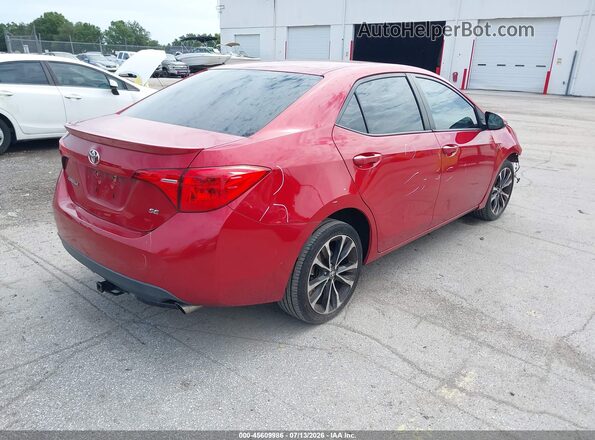 2T1BURHE9HC769678 2017 TOYOTA COROLLA Red უკანა მარჯვენა