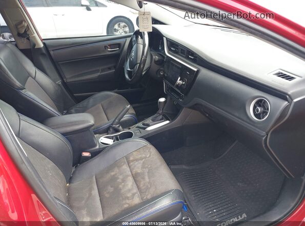 2T1BURHE9HC769678 2017 TOYOTA COROLLA Red წინა სალონის ხედი