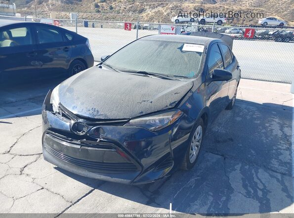 2T1BURHE9HC851670 2017 TOYOTA COROLLA Black წინა მარცხენა ხედი სამი მეოთხედიდან