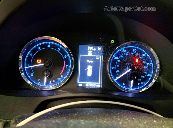 2T1BURHE9HC852740 2017 TOYOTA COROLLA Silver Vista del cuadro de instrumentos