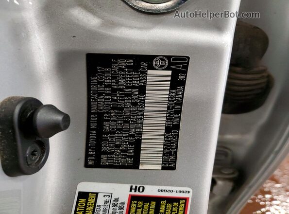 2T1BURHE9HC852740 2017 TOYOTA COROLLA Silver Vista del compartimento del motor