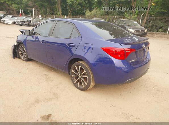 2T1BURHE9HC870719 2017 TOYOTA COROLLA Синий Задняя левая четверть