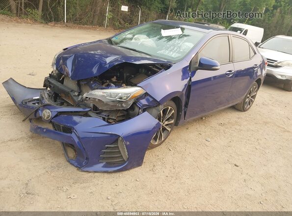 2T1BURHE9HC870719 2017 TOYOTA COROLLA Синий Передняя левая четверть