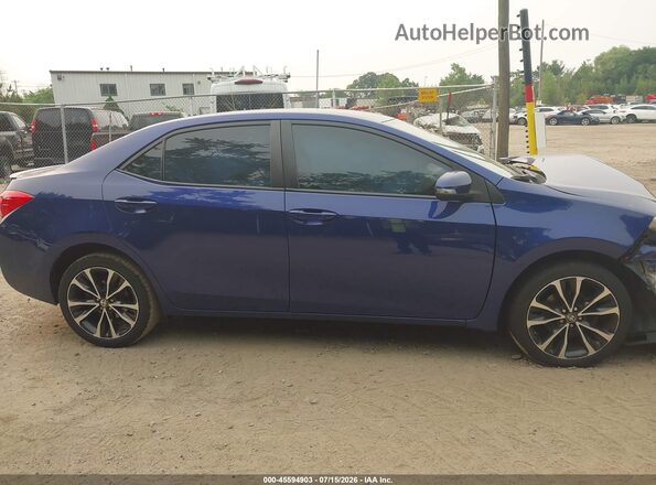 2T1BURHE9HC870719 2017 TOYOTA COROLLA Синий Вид задней части салона